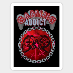 Gaming Addict - Funny Gamer Sticker